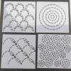 Sashiko Templates Circular | Visible Mending | Quilting and Sewing Templates | Reuseable Mending Stencils