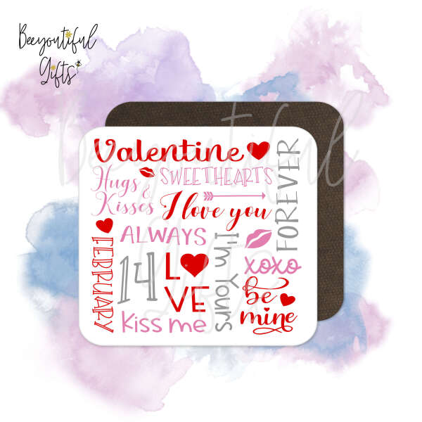 Valentine's Day Coaster - Valentine's Day Subway Art