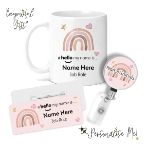 #hello my name is... Midi Set 1 - Pink Pastel Rainbow