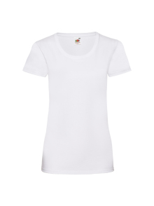 Personalised Fruit of the Loom Ladyfit T-Shirt - White - XS