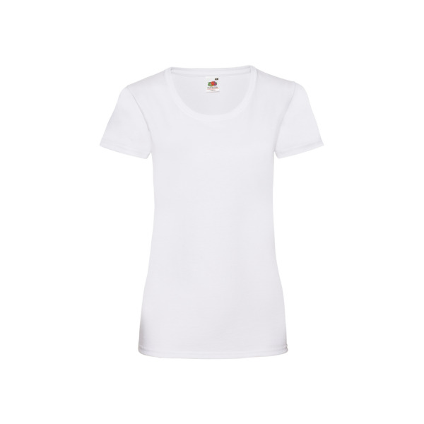 Personalised Fruit of the Loom Ladyfit T-Shirt - White - XS