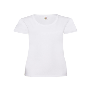 Personalised Fruit of the Loom Ladyfit T-Shirt - White - S