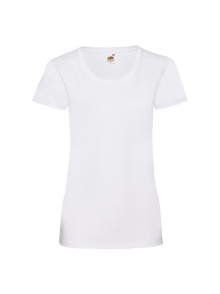 Personalised Fruit of the Loom Ladyfit T-Shirt - White - XS