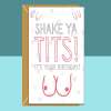 Funny Friend Birthday Card For Her | Bestie | Mate | Personalised | 25th, 30th, 35th, 40th, 45th or any other on her birthday - Blank inside - Regular - Matte