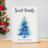 Christmas Card For Son and Family Card For Him Xmas Card for Son Christmas Card for Loved One Family Card Christmas Tree Card