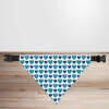 Valentine's Day Blue Hearts Dog/Puppy Bandana - Small - 12x17cm (Strap: 25cm - 40cm)