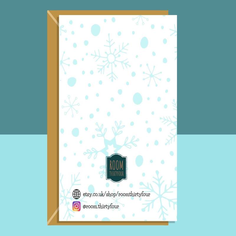 Personalise God-Daughter Christmas Card - Customisable - For Her - At Xmas