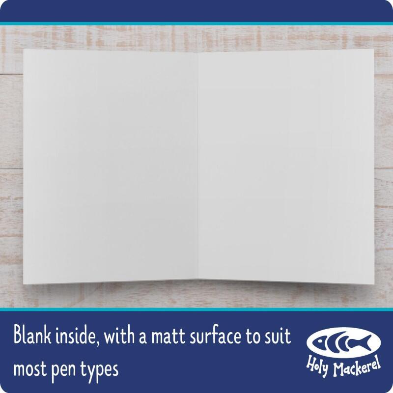 Husband, simple the best birthday card for him - designed by Erica Sturla - 15cm square and blank inside, made in the UK