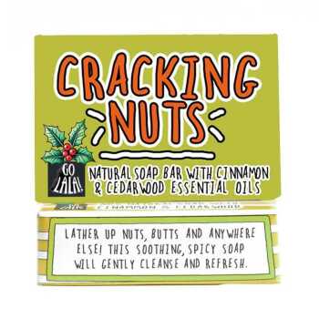 Cracking Nuts Christmas Soap | Cinnamon & Cedarwood | Funny Gift | Vegan