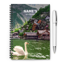 Personalised A5 Artwork Notebook - Hallstatt - Austria