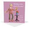Blooming best Great Grandma birthday card - designed by Erica Sturla - 15cm square and blank inside, made in the UK