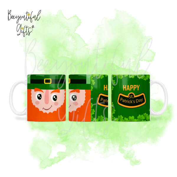 St. Patrick's Day Ceramic Mug - Leprechaun Full Wrap