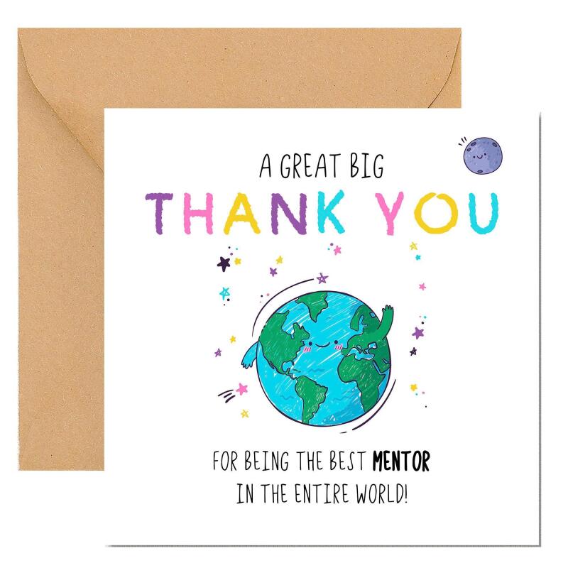 Thank You To My Mentor Card | Thank You For Mentoring Me Card, To a Wonderful Mentor Card  student placement, thank you card Mentor Card