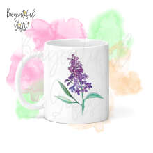 Watercolour Lilac Ceramic Mug