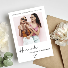 Personalised Bridesmaid Proposal Card - Act Surprised Like You Didn't See This Coming - Small (Approx. A6)