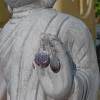 Natural shell bead earrings