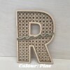 Personalised Wooden Rattan Alphabet with Name / Boho Nursery Decor / Personalised Wall Decor / Scandi Alphabet