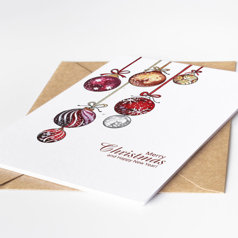 Corporate Christmas Cards Branded | Corporate | Company | Christmas Cards for Clients  Staff, Co-Workers, Teams & Clubs Christmas Cards - A6 - 4.1" x 5.8"