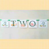 Personalised Farmyard Banner,2nd Birthday Farmyard Party Bunting