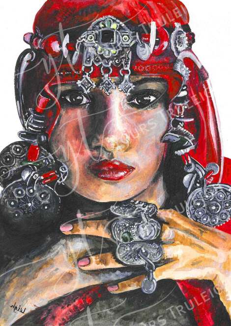 Amazigh Girl - Red