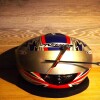 Union Jack  Fog City Motorcycle Helmet clock