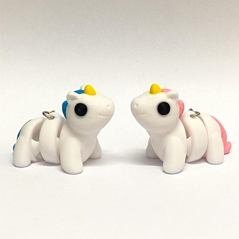 Baby Unicorn Keyring - Blue