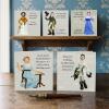 Jane Austen Birthday Card Pack - 5 Cards - Polymer Clay Art by Erica Sturla - Literary Birthday Gift UK