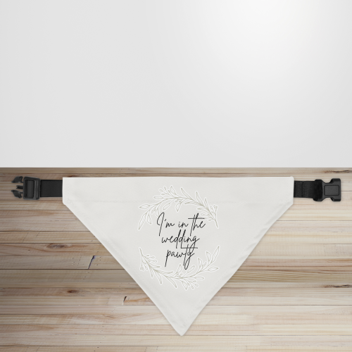 'I'm In the Wedding Pawty' Wedding Party Dog/Puppy Bandana