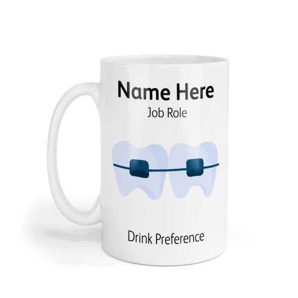 Personalised Ceramic Mug - Watercolour Braces