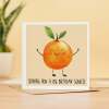 Birthday For Anyone Big Squeeze Birthday Card For Her or Him Cute Birthday Card For Friend or Family - Square (5.5x5.5) / Blank Inside