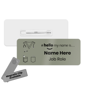 Name Badge - Colour Nurse Scrubs Hello My Name is... - Sage