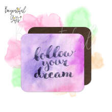 Self Love Coaster - Watercolour Quotes