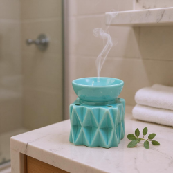 Oil Burner Geometric - Blue